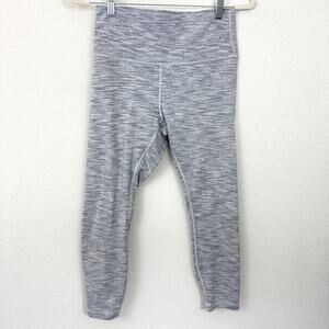 Lululemon Womens Wunder Under 7/8 Leggings Size 10 StyleW5AT5S Active Gray
